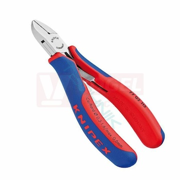 7702130 KNIPEX Kleště štípací malé s malou fazetou, dvoukomponentní rukojeti, délka 130mm